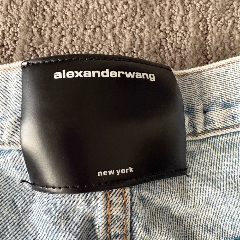 Alexander Wang Light Denim Flare Ankle Jeans View 3